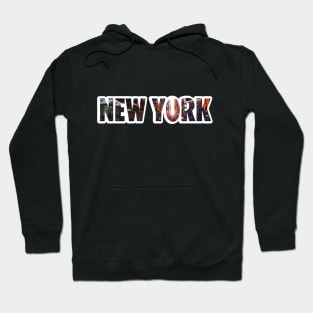 New York city walk typography letters NY city Hoodie